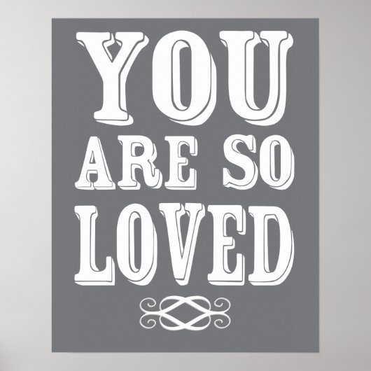 Vous êtes si aimé Poster Nursery Mur Impression (Devant)