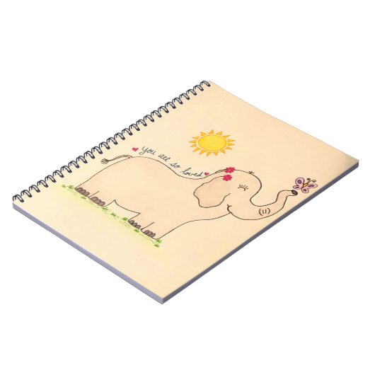 "Vous êtes si aimés" Carnet éléphant (Côté gauche)