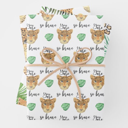 Vous Êtes Si Courageux Feuilles De Papier Léopard (En situation)