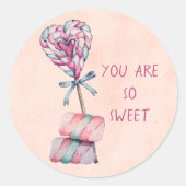 Vous êtes si doux Sticker pour bonbons de la Saint (Devant)