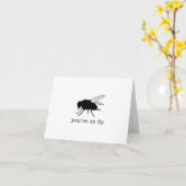 Vous êtes si fly - Carte de vœux pour toutes occas (Fleur jaune)