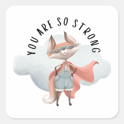 Vous Êtes Si Fort Sticker Fox (Devant)