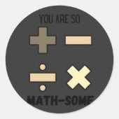 Vous êtes si MATH-un autocollant : BOHO Theme (Devant)