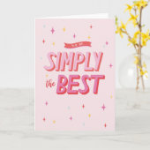 Vous êtes simplement la meilleure carte (Fleur jaune)