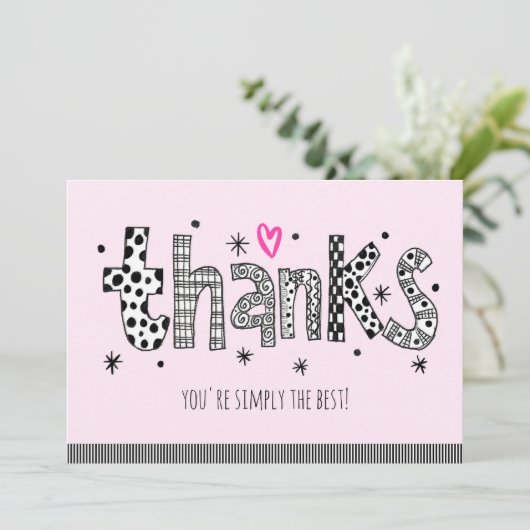 Vous êtes simplement le meilleur Carte de remercie (Debout devant)