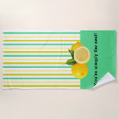 Vous êtes Simply The Zest ! Serviette de plage (Devant)