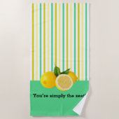 Vous êtes Simply The Zest ! Serviette de plage (Devant)