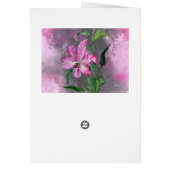 Vous Êtes Spécial Carte Purple Rose Lily Flower (Dos)