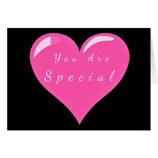 Vous Êtes Spécial Cartes Coeur - Amour (Devant horizontal)