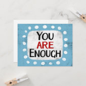 Vous Êtes Suffisamment Carte De Voeux (Devant/Arrière en situation)