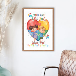 Vous êtes Suffisant affiche illustrée personnalisé