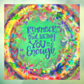 Vous êtes Suffisant Autocollant de fenêtre “Inspir (Feuille 3)