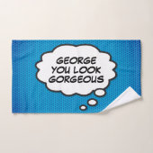 VOUS ÊTES SUPERBE Bulle de pensée Bande dessinée a (Serviette à main)