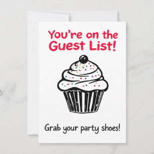 Vous êtes sur la liste des invités – Invitation de