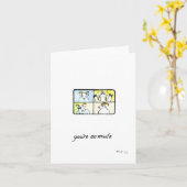 "Vous êtes sur Mute", carte de voeux vierge (Fleur jaune)