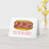 Vous êtes sur une carte de félicitations (homard)  (Fleur jaune)