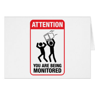 Vous êtes surveillés - humour de bureau