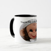 "Vous êtes tasse de mon petit singe" (Devant gauche)