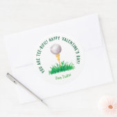 Vous Êtes Tee-rific Golf Valentine Sticker (Enveloppe)
