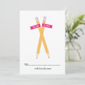 Vous êtes tous Écrire la carte de la Saint Valenti (Debout devant)