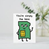 "Vous êtes tout simplement la meilleure" carte (Debout devant)