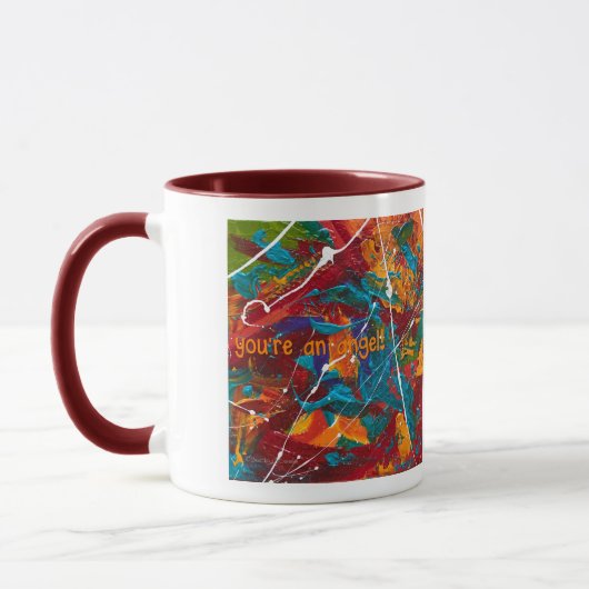 "Vous êtes un ange !" Beverage Mug (Gauche)