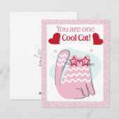 Vous êtes un chat vraiment cool Carte de la Saint- (Devant / Derrière)