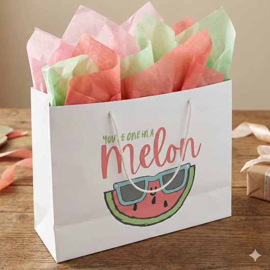 Vous êtes un dans un sac cadeau Melon