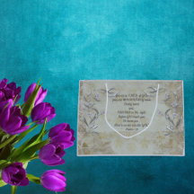 Vous êtes un enfant de Dieu Sac Floral Argent