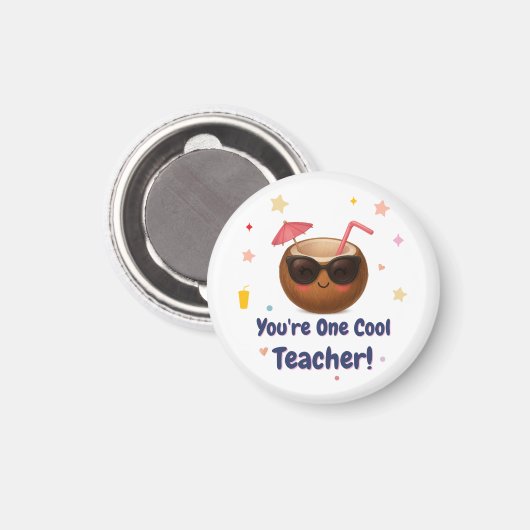Vous êtes un enseignant Cool - Drôle Aimant noix d (Recto/Verso)