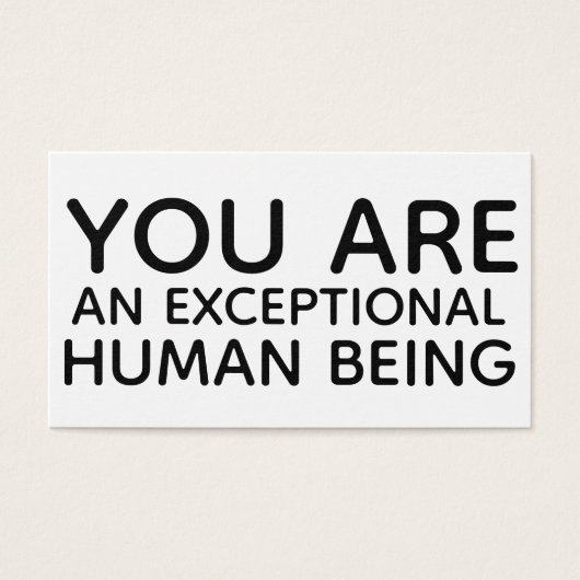 Vous êtes un être humain exceptionnel Drapeau Insé (Devant)