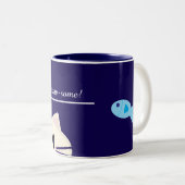 Vous êtes un mug à café confortable avec un chat d (Devant droit)