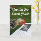 Vous êtes un Smart Chick ! Carte de vœux (Fleur jaune)