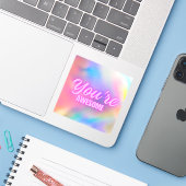 Vous êtes un Sticker génial (Ordinateur portable avec iPhone)