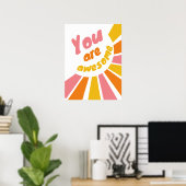 Vous êtes une affiche positive impressionnante (Bureau à domicile)