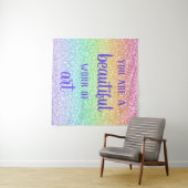 Vous êtes une belle oeuvre d'art Tapisserie Arc-en (En situation (horizontale))