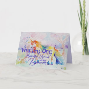 Vous Êtes Une Belle Unicorne ! Carte d'anniversair
