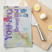 Vous Êtes Une Belle Unicorne ! Serviette de thé (Quart Plié)