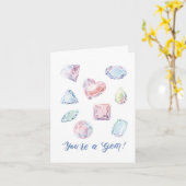 Vous Êtes Une Carte D'Amitié Gem (Fleur jaune)