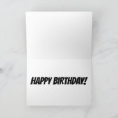 VOUS ÊTES UNE CARTE D'ANNIVERSAIRE ROSE CLASSIQUE  (Intérieur)