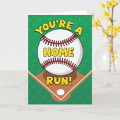 Vous Êtes une Carte de Baseball Coup de Circuit (Fleur jaune)