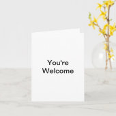 Vous êtes une carte de bienvenue (Fleur jaune)