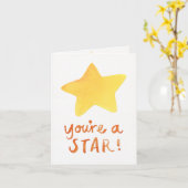 Vous êtes une carte de billet étoilée (Fleur jaune)