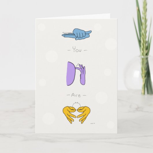 Vous êtes une carte de devis ASL importante (Devant)