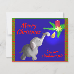 Vous êtes une carte de Noël Sweet Moderne éléphant