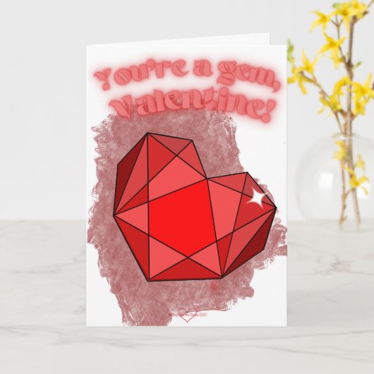 Vous êtes une carte de Saint-Valentin Gem (Fleur jaune)