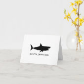 Vous êtes une carte de vœux Jawsome Shark (Fleur jaune)