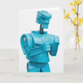 Vous êtes une carte de vœux robot knock-out (Fleur jaune)