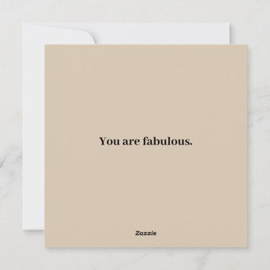 Vous êtes une carte fabuleuse (Dos)