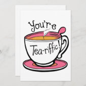 Vous êtes une carte personnalisée Tea-riffic (Devant / Derrière)